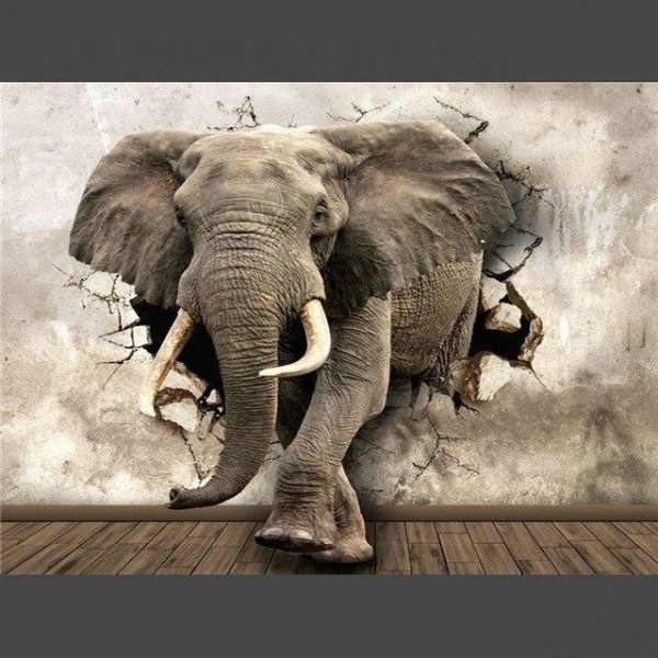 Elefant 5 Diamond Painting Diamant Malerei