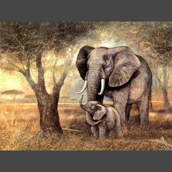Elefant 7 Diamond Painting Diamant Malerei