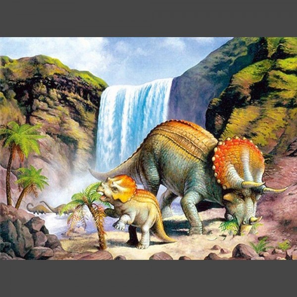 Dinosaurier 7 Diamond Painting Diamant Malerei