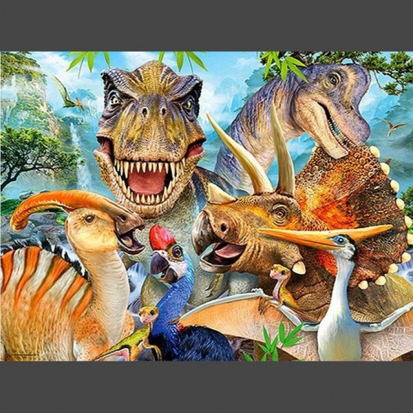 Dinosaurier 3 Diamond Painting Diamant Malerei