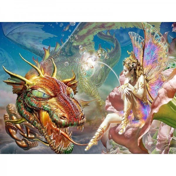 Drachen 5 Diamond Painting Diamant Malerei