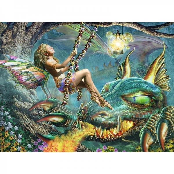 Drachen 2 Diamond Painting Diamant Malerei