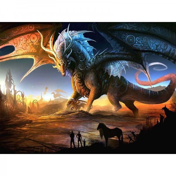 Drachen 1 Diamond Painting Diamant Malerei