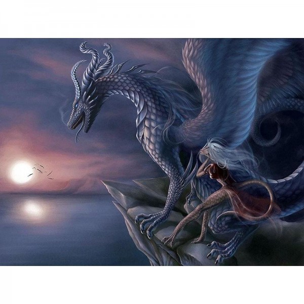 Drachen 6 Diamond Painting Diamant Malerei