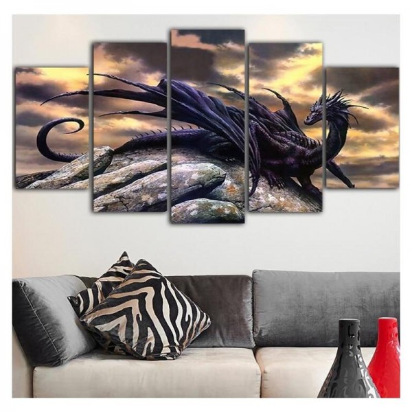 Drachen Multi Panel Diamond Painting Diamant Malerei