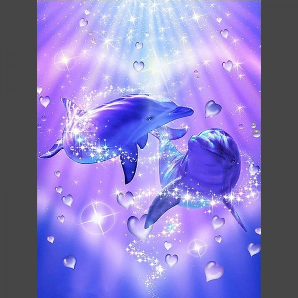Delfine 3 Diamond Painting Diamant Malerei