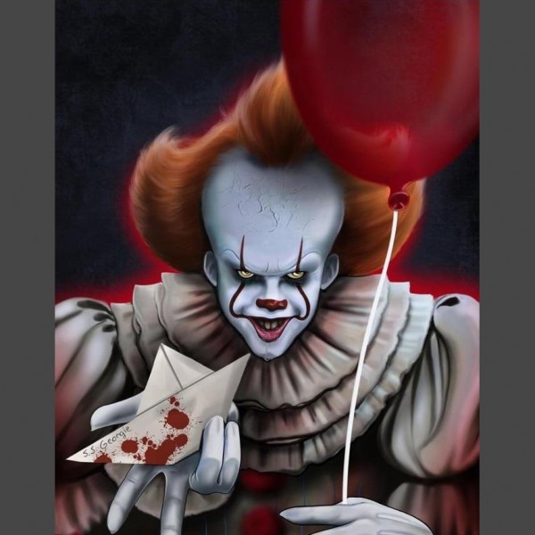 Gefährlicher Clown Diamond Painting Diamant Malerei