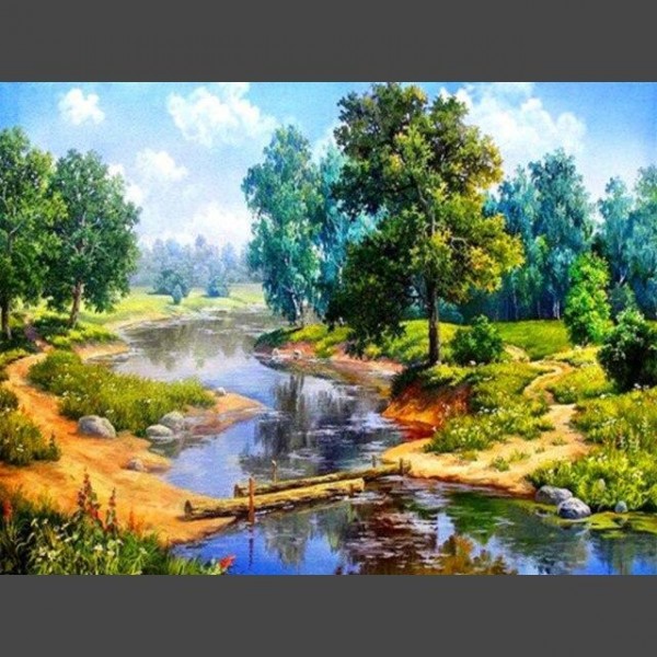 Schöne Landschaft 3 Diamond Painting Diamant Malerei