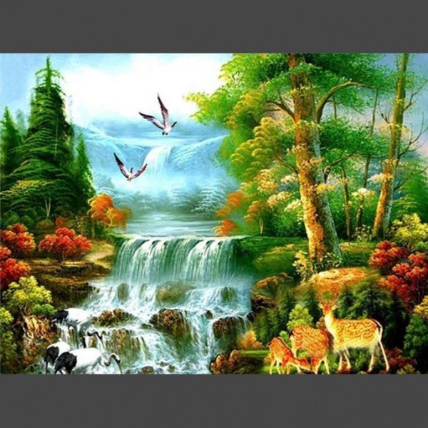 Schöne Landschaft 5 Diamond Painting Diamant Malerei