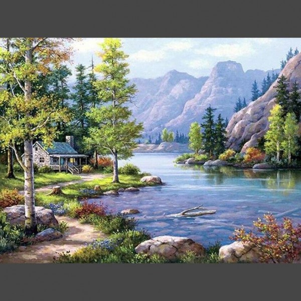 Schöne Landschaft 4 Diamond Painting Diamant Malerei