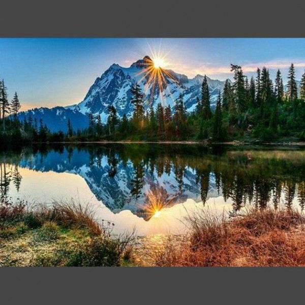 Landschaft 2 Diamond Painting Diamant Malerei