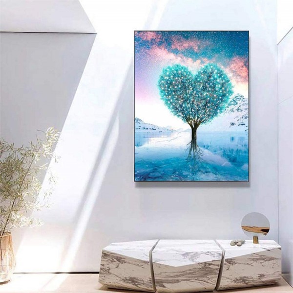 Herz Baum Diamond Painting Diamant Malerei
