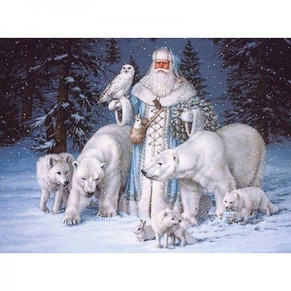 Wolf, Eisbär, Eule Diamond Painting Diamant Malerei