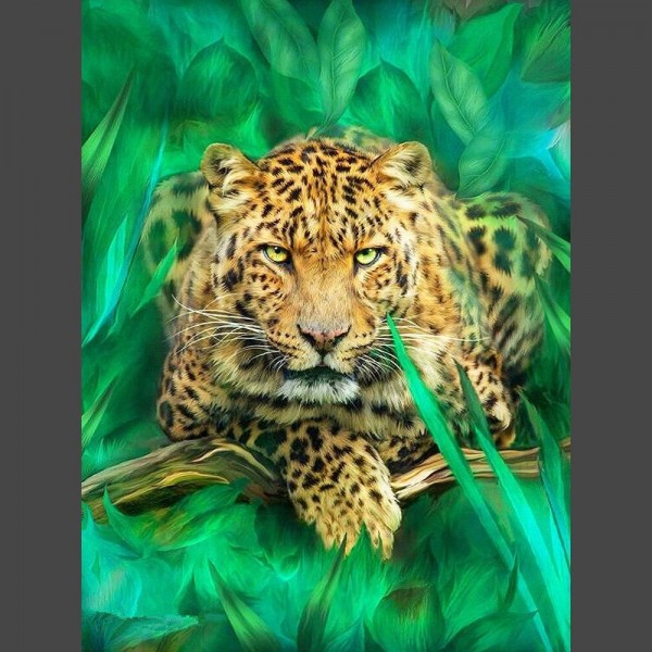 Leopard - 13 Diamond Painting Diamant Malerei