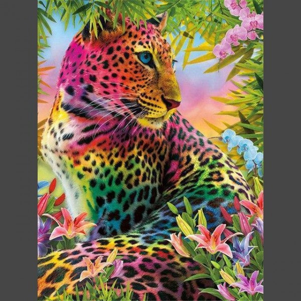 Leopard - 5 Diamond Painting Diamant Malerei
