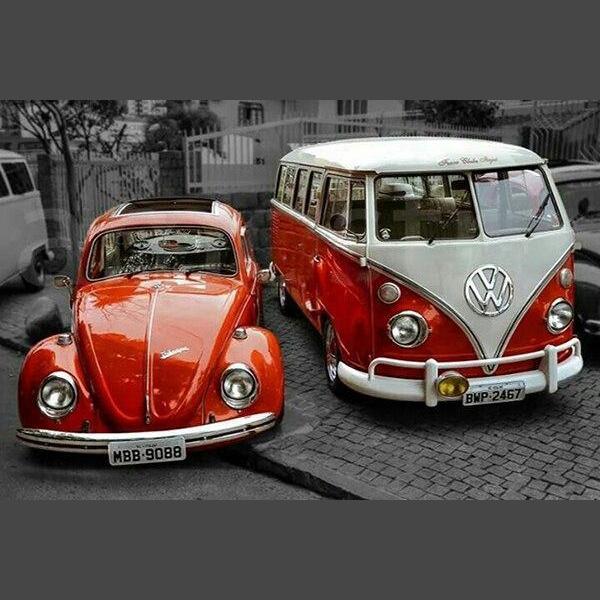 VW Bulli 5 Diamond Painting Diamant Malerei