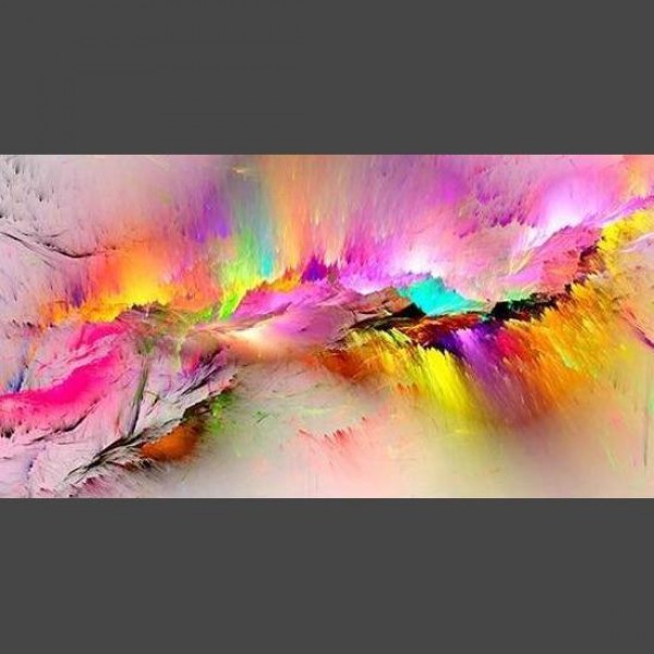 Bunte Farbe abstrakt Diamond Painting Diamant Malerei