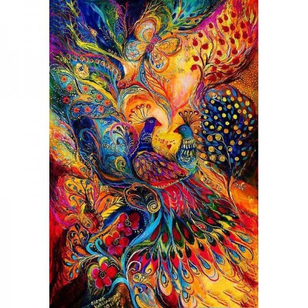 Abstrakt Pfau Diamond Painting Diamant Malerei