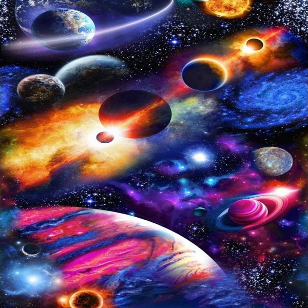 Galaxie Planeten Diamond Painting Diamant Malerei