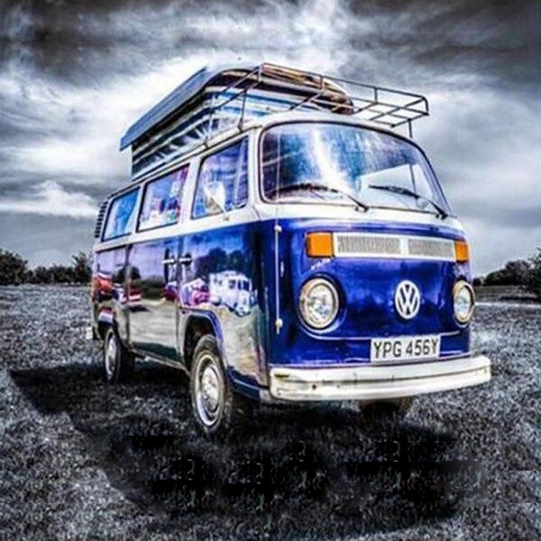 VW Bulli 8 Diamond Painting Diamant Malerei